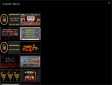 Tablet Screenshot of captainneon.com